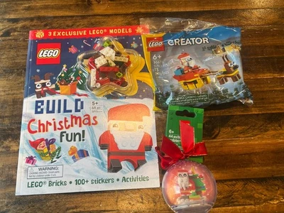 Совершенно новый Lego Рождественский лот книга 30670 полиэтиленовый пакет 854037 Санта орнамент - Изображение 1 из 4
