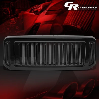 光面围栏风格前挡板格栅适用于 2005 - 2007 福特 F250-F550 超级任务 — 第 1/4 张图片