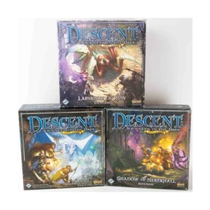 FFG Brettspiel Descent 2nd Ed Collection #44 - Basisspiel + 2 Erweiterungen sehr guter/sehr guter Zustand - Bild 1 von 2
