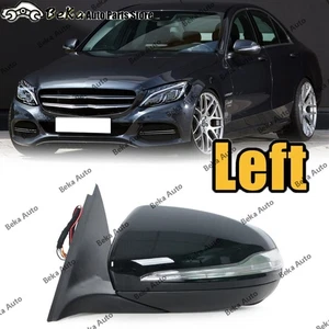 Left For 2014-2018 Mercedes Benz W205 C Class C180 Rearview mirror Blind Spot - Picture 1 of 17