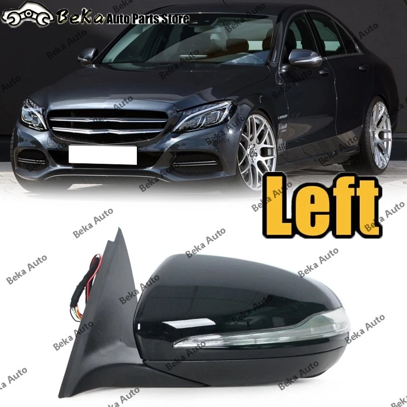 Left For 2014-2018 Mercedes Benz W205 C Class C180 Rearview mirror Blind Spot - Image 1 of 4