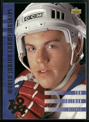 1993-94 Upper Deck #563 Jon Coleman - Image 1 of 2