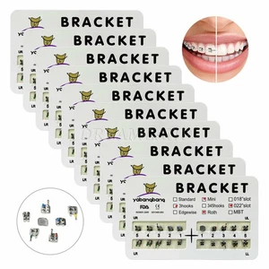 10 packs Dental metal Orthodontic Braces Brackets Mini Roth 022"Slot 3 Hooks #3 - Bild 1 von 11