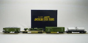 LIONEL AMERICAN FLYER US ARMY FREIGHT CAR 4 PACK S GAUGE railroad 2119300 NEW - Picture 1 of 12