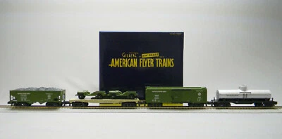 LIONEL AMERICAN FLYER US ARMY FREIGHT CAR 4 PACK S GAUGE railroad 2119300 NEW - Image 1 of 4