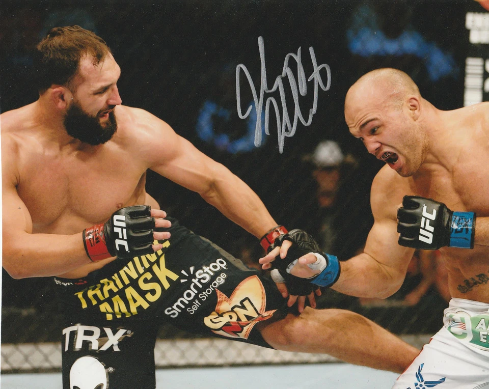 FOTO 8X10 FIRMADA POR JOHNY HENDRICKS MMA UFC 200 171 167 LUCHA NOCHE CAMPEÓN B Foto 1 de 1