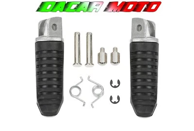 DCM COPPIA POGGIAPIEDI PEDALINI PILOTA per suzuki 1091 GSR 600 2006 2007 2008 2009