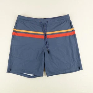 Fair Harbor Shorts Mens XL Blue Lined Bathing Suit Swim Trunks Board Swimming - Picture 1 of 12