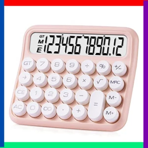 Mechanical Switch Calculator, 12 Digit Large LCD Display Big Button Calculator - Picture 1 of 16