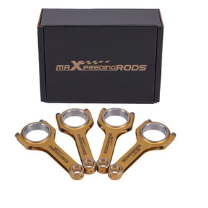 Titanizing Forged Connecting Rod Rods for Mazda Miata MX5 B6 1.6 BP 1.8 5.236" - Picture 1 of 12