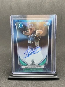 DYLAN UNSWORTH 2014 Bowman Chrome RC AUTO #BCAP-DUN Mariners 49/99 - Picture 1 of 2