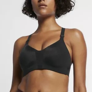 Nike Rival Women's High-Support Sports Bra SZ 40C in Black Athletic - Picture 1 of 8