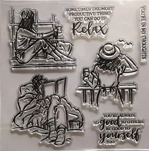 Girls clear stamps for DIY card making - Picture 1 of 2