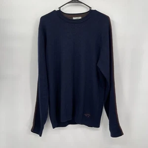 Horny Toad Men’s Blue Pullover Knit Sweater 100% Merino Wool Size Medium - Picture 1 of 8