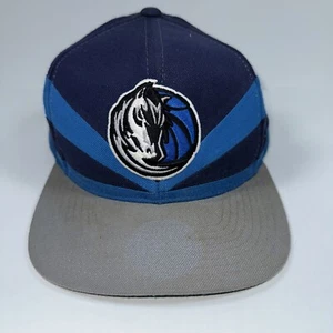 Dallas Mavericks Mitchell & Ness NBA Steal Snapback Hat Cap Blue Gray - Picture 1 of 8