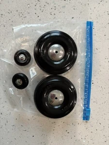 Fox 3.25(pair)&1.25(pair)RC Airplane Tires&wheels - Picture 1 of 2