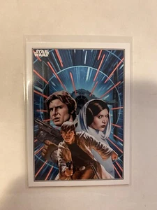 Han Leia Luke Cover Art Issue 5 Insert Topps Star Wars Flagship Line 2023 - Picture 1 of 2