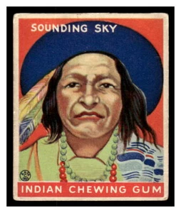 Goudey R73 Indian Gum #107 Sounding Sky IND1 1933-40 - Imagen 1 de 2