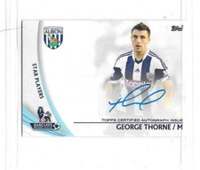 2013 Topps Premier League - SP-GT George Thorne autograph card - WBA