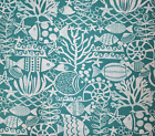 5 Yds Richloom Solarium Seagate Ocean 54" Wide 100% Polyester Outdoor Teal Fish