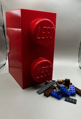 LEGO Storage box  Brick Box Red rectangular plastic container preowned - Image 1 of 4