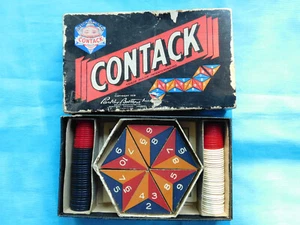 Vintage Contack Game Parker Brothers 1939 Complete w/ Instructions AND SCORE PAD - Picture 1 of 8
