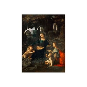 Stampa su Tela su Carta Poster o Quadro Leonardo da Vinci Vergine delle Rocce - Imagen 1 de 2