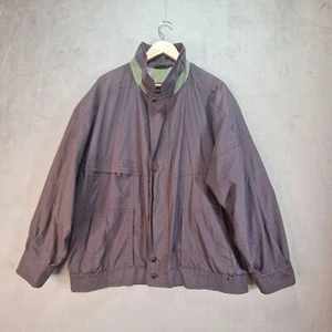 Bush Jacket Mens Large Purple Grey Sportswear Cotton Blend - Picture 1 of 19
