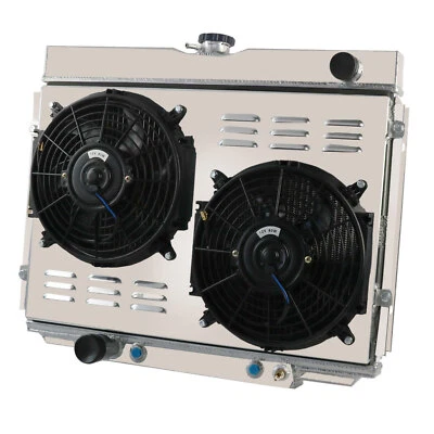 3-Row Radiator+Shroud Fan Fits Ford Mustang Fairlane Ranchero V8 1967 1968 1969 Foto 1 de 4