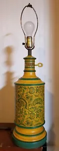 Vintage Large Ceramic Paisley Lamp(29 inches tall) - Picture 1 of 6