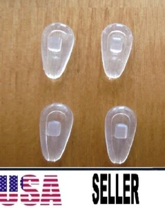 Almohadilla nasal suave atornillable cámara de aire de silicona antideslizante vidrio de repuesto 4 piezas - Imagen 1 de 10