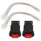 2pcs Hazard Light Switch Button Double Flash Warning Controller Plastic For