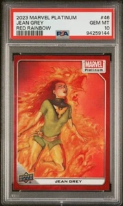 Jean Grey #46 Red Rainbow PSA 10 Upper Deck 2023 Marvel Platinum - Picture 1 of 3