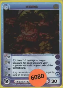 (6080) KORG 55/35/80/35/30 Rare Foil Chaotic Card - Unused Code - Picture 1 of 1