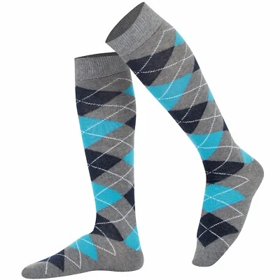 Calcetines Mysocks unisex hasta la rodilla varios colores Argyle Foto 1 de 4
