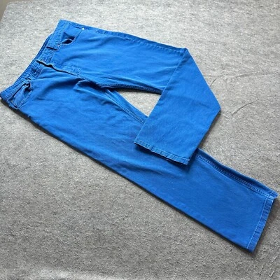 prAna Jeans Men 36 x 31 Blue Theorem Stretch Slim Fit Sapphire M4TH32313 - Image 1 of 4