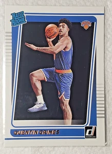 Quentin Grimes #216 2021-22 Donruss Rated Rookie New York Knicks - Foto 1 di 2