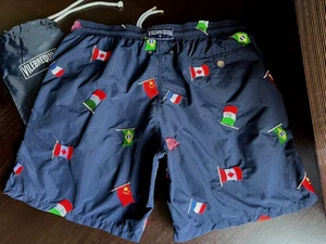 Vilebrequin Mistral Limited Edition N.593 Badeshorts mit Flags Stickerei Gr.3XL - Bild 1 von 20