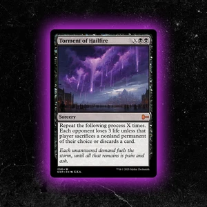 Torment of Hailfire - Tarjeta Magic The Gathering personalizada - Alta calidad - Imagen 1 de 5