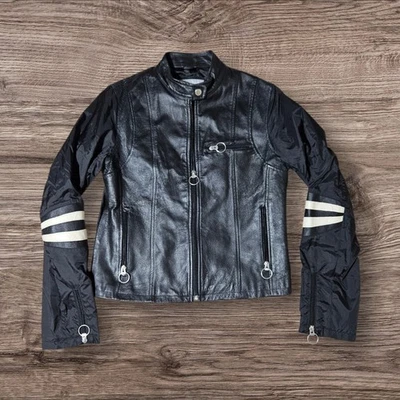 Wilsons Genuine Leather Moto/Cafe Racer M Jacket Maxima Vintage Full Zip Biker - Image 1 of 4