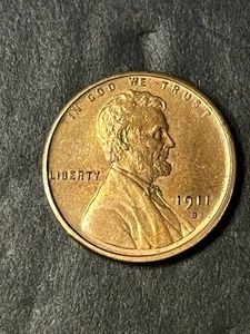 1911 S Gem Red Lincoln Cent - Picture 1 of 2