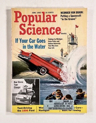 1963 Jun POPULAR SCIENCE Dolphin Intelligence SPACE TOYS flying boat RANGER 6 #B - Image 1 of 4