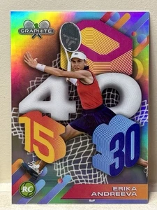 2024 Topps Graphite Tennis Erika Andreeva Scoring Sensations Case Hit SS-EA - Picture 1 of 3