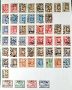 THAILAND Briefmarken auf alter Albumseite gemischt (HcW26) - Bild 1 von 4