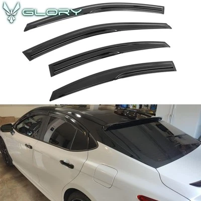 Se adapta a 25-26 Toyota Camry Mugen Estilo Acrílico Ventana Viseras Protectores de Lluvia Deflector Foto 1 de 4