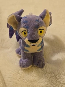 Neopets Faerie Kougra Plush 2002 6.5" Vintage Purple Blue Wing Tiger Fast Ship - Picture 1 of 12