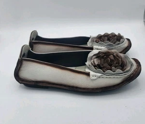 Spring Step L'ARTISTE Dezi Natural Floral Slip On Leather Womens Size 39 US 8.5 - Picture 1 of 10