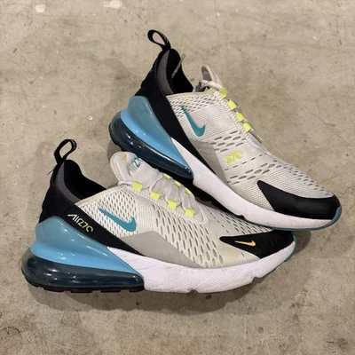 Nike Air Max 270 White/Hyper Jade-Black GS Size 7Y Womens 8.5 DJ4604-100 - Image 1 of 4