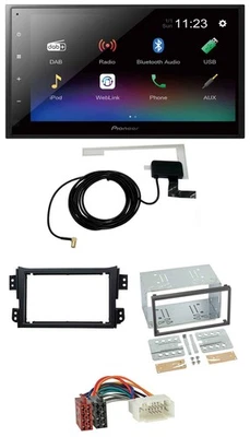 Pioneer DAB MP3 Bluetooth 2DIN USB Autoradio für Opel Agila B Suzuki Splash 2008 - Bild 1 von 4