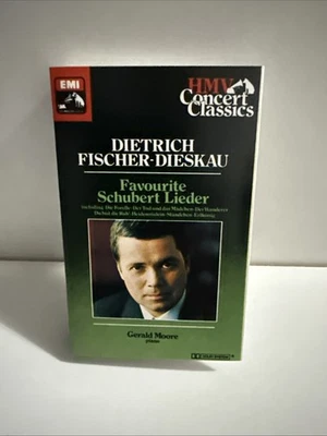 DIETRICH FISCHER DIESKAU /MOORE - FAVOURITE SCHUBERT SONGS - CASSETTE TAPE ALBUM - Image 1 of 3
